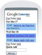 Google Calendar mobile
