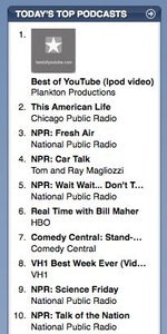 itunes top podcasts